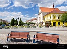 Masarykovo náměstí, město Kyjov, Jihomoravský kraj, Česká republika ...