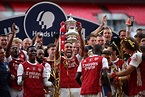 In pictures: Arsenal lift FA Cup trophy at empty Wembley Stadium after ...