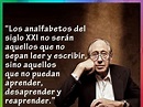 Alvin Toffler Analfabetas Son los Que No Puedan Reaprender | Alvin ...