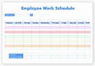 Blank Employee Schedules - 20 Free PDF Printables | Printablee