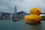 Six-story-high rubber duck making a splash in Hong Kong harbor | Fox News