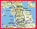 Wegenkaart - landkaart Road Map Northern England - Noord Engeland | A-Z ...