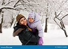 Mother and Daughter in Winter Stock Photo - Image of cold, glove: 17844074