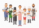 Vector cooking chefs | Cooking chef, People illustration, Cartoon people