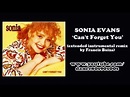 SONIA EVANS - Can't Forget You (extended instrumental version by ...