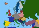 1939 Map Of Europe - World Map Gray