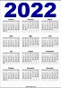 A4 Calendar 2022 Printable