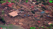 印尼地震海啸已致384人死亡 航拍图直击灾难现场