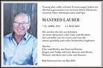 Traueranzeigen von Manfred Lauber | schwaebische.de Trauerportal