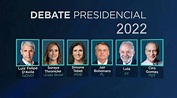 Eleições 2022: Debate presidencial ao vivo com Bolsonaro, Lula e Ciro ...