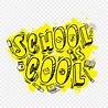 School Is Cool, School, Education, Board PNG and Vector with ...