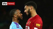 Raheem Sterling and Joe Gomez in bust-up on England duty - YouTube