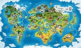World map for the game | Behance :: Behance