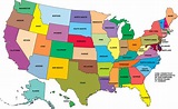 Karten USA mit Straßenkarte, Bevölkerungsdichte