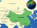 China map. Terrain, area and outline maps of China. | CountryReports ...