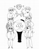 Dibujos de BTS para colorear - Imprimir popular grupo surcoreano