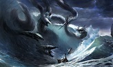 Sea Hydra | Mythological creatures, Creatures, Mythical creatures