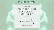Anna Sophie of Saxe-Gotha-Altenburg Biography - Princess of Schwarzburg-Rudolstadt | Pantheon