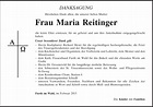 Traueranzeigen von Maria Reitinger | Mittelbayerische Trauer