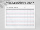 Employee Schedule Template Printable PDF Weekly Timesheet - Etsy Norway