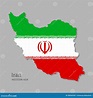 Mapa De Irán Con Bandera Nacional Ilustración del Vector - Ilustración ...