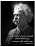 A Person Who Won't Read Quote By Mark Twain Portrait Poster – Young N ...