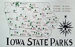 Iowa State Parks Map - Etsy