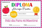 Diplomas para el Día de la Maestra Día Del Maestro