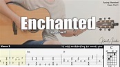 Enchanted - Taylor Swift | Fingerstyle Guitar | TAB + Chords + Lyrics ...