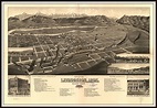Livingston MT Panoramic Map Dated 1885. This Print is a - Etsy ...