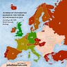 Number of European Universities ranked in the top 500 in the world in ...