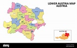 Lower Austria Map. District map of Lower Austria detailed map of Lower ...