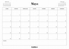 Calendario MAYO 2023 para imprimir en jpg y pdf gratis