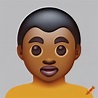 Emoji of a black man on Craiyon
