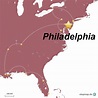 StepMap - Philadelphia - Landkarte für Nordamerika