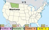 Cambio horario Montana, USA 2024 - hora actual - huso horario