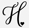 Free Printable Uppercase Calligraphy Letters: Calligraphy Letter H ...