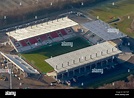 Luftaufnahme, neue RWE-Stadion, Georg Melches Stadion, Hafenstraße ...