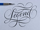Legend by Ryan Hamrick | Hand lettering inspiration, Creative lettering ...
