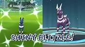 Catching SHINY Blitzle in Pokémon Go!! Shiny Zebstrika Evolution! 🦓 ...