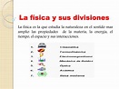 PPT - La física y sus divisiones PowerPoint Presentation, free download ...