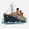 Titanic Clipart Titanic Schiff Aus Der Klassischen Cartoon Illustration ...