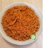 Jollof rice in a plate