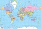 Map of the World With Continents and Countries - Ezilon Maps