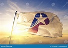 Plano of Texas of United States Flag Waving on the Top Stock Photo ...