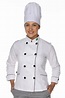Demorgan Uniformes - Kit Dolmã chef cozinha feminino algodão + Chapéu ...
