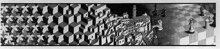 Metamorphosis III excerpt 7 - M.C. Escher - WikiArt.org - encyclopedia ...