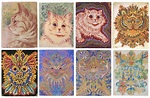 Evolution of artist Louis Wain’s cat drawings as he further spiraled ...