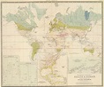 An 1856 map showing geographic distribution of health and disease ...