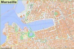Detailed Map of Marseille City Centre - Ontheworldmap.com